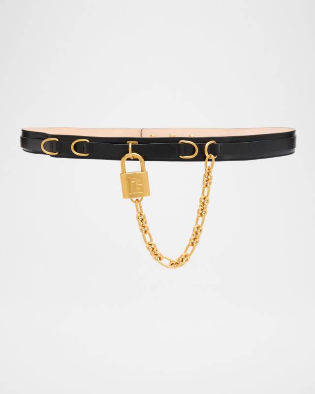 Sync Narrow Leather Belt